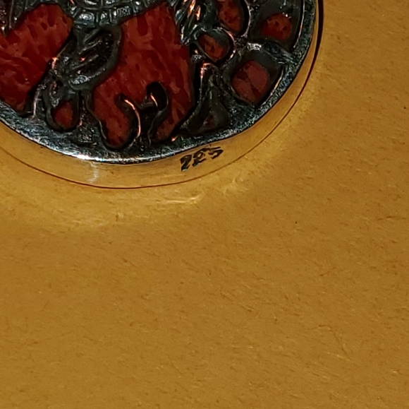 BALI LEGACY SPONGE CORAL STERLING SILVER EARRINGS - Picture 4 of 6